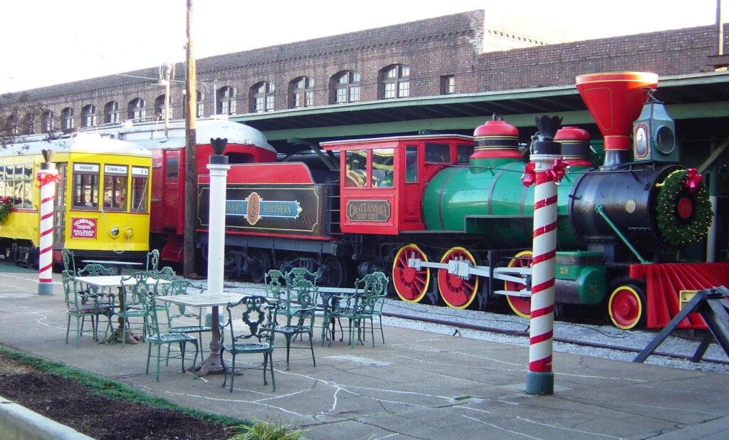 Chattanooga Choo Choo train at the train station in chattanooga tennessee