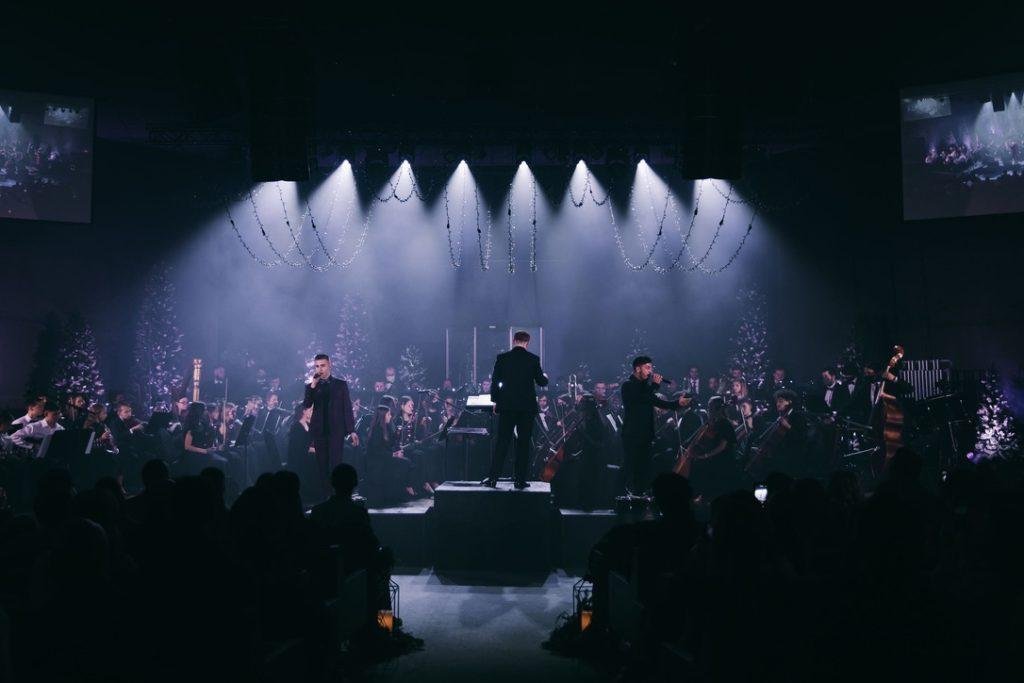 Sound engineer at work