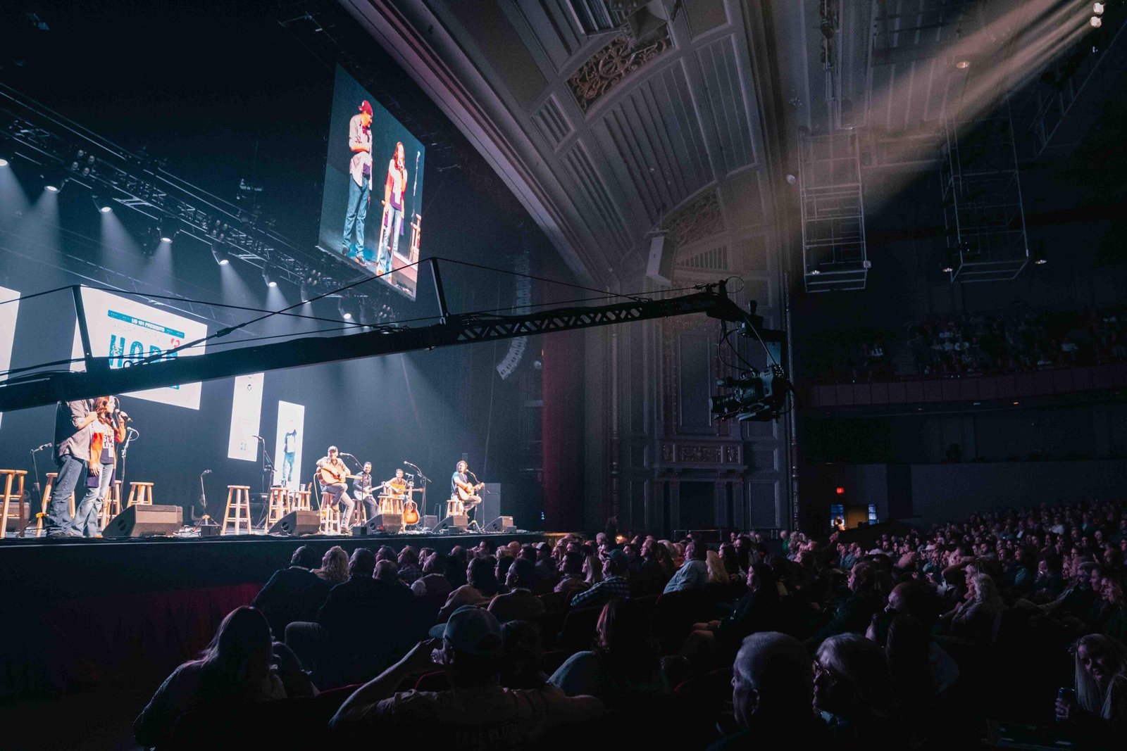 Stage rigging and production setup